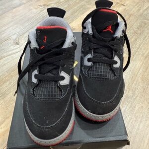 Jordan 4 Retro TD in Black and Red 9c